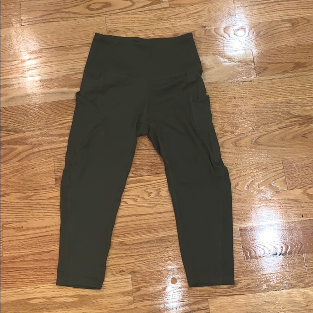 super soft army green leggings